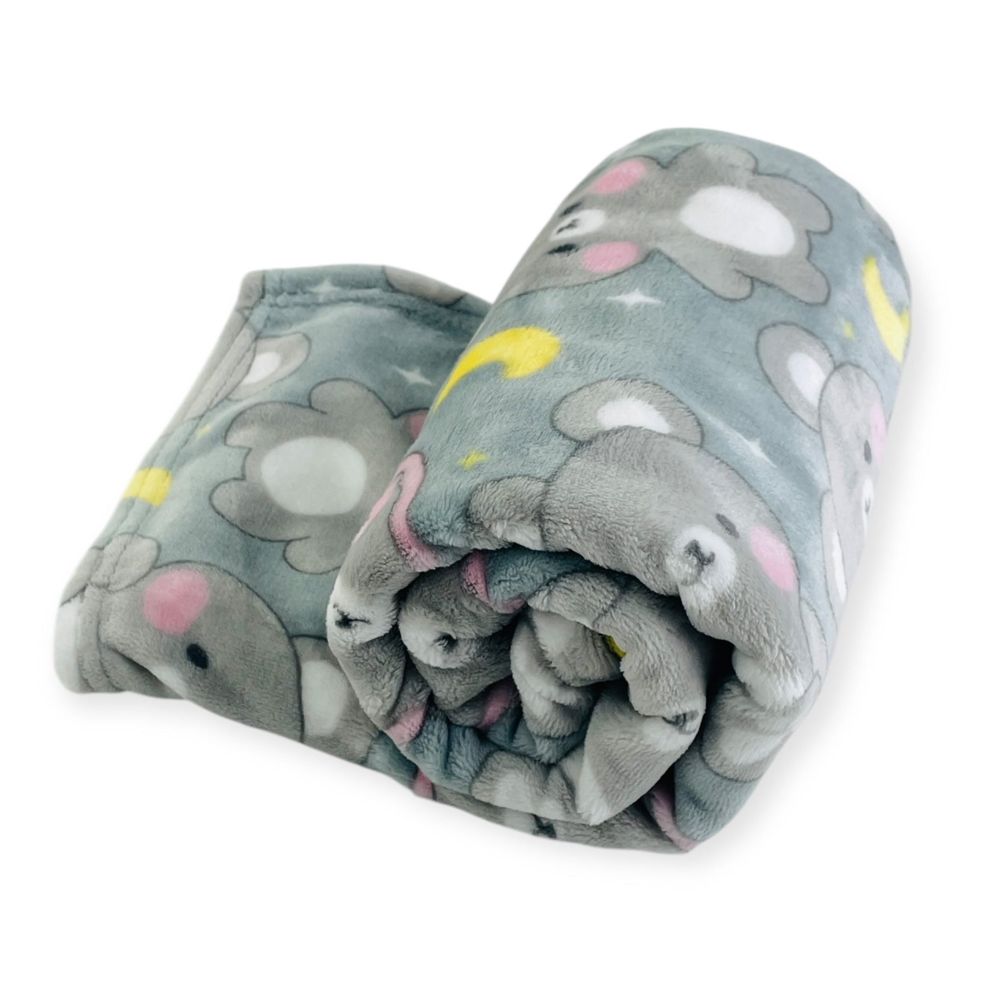 Cobertor Flannel Hazime Puppy Prime Baby - Cinza - 90 X110 Cm