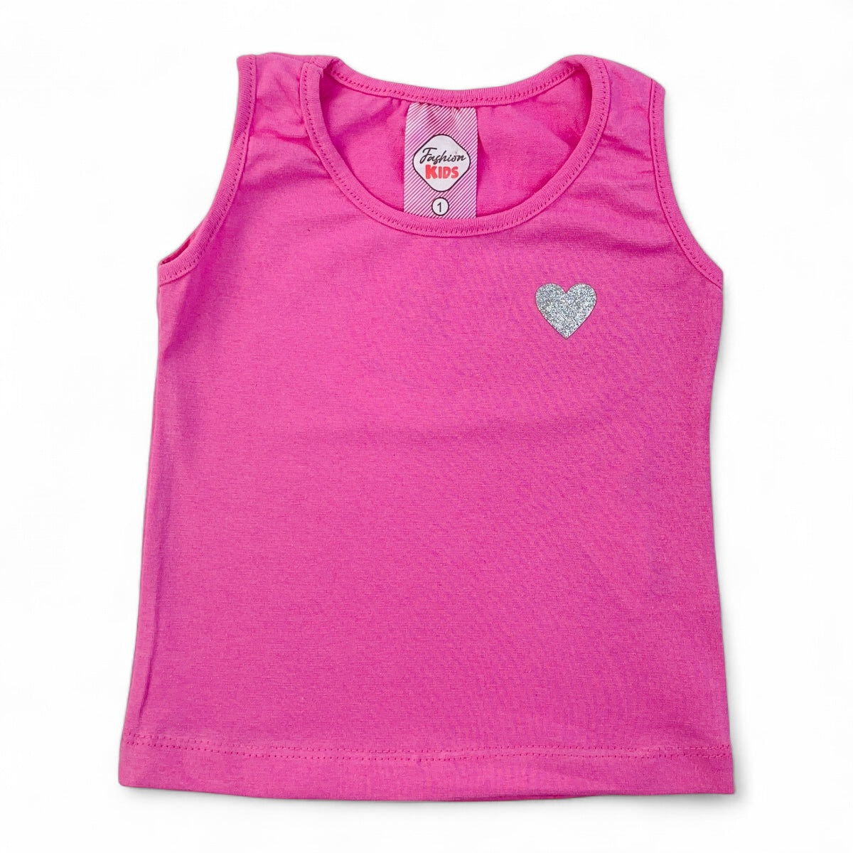 Regata Fashion Kids Infantil Menina Coraçãozinho