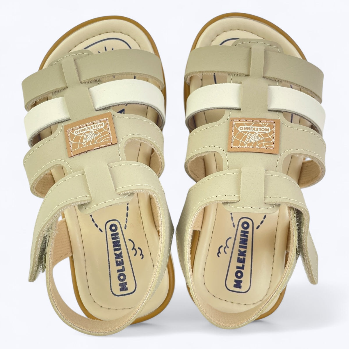 Papete Sandália Infantil Molekinho Casual Conforto Estilo