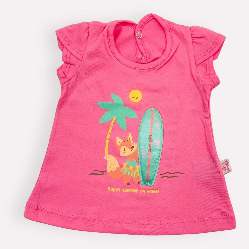 Blusa Brincar E Arte Surf Girl
