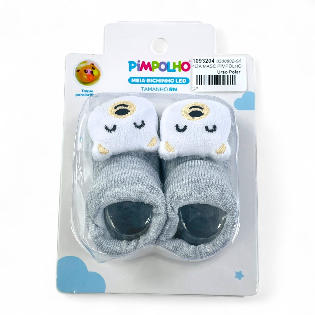 Meia Masculina Pimpolho Bichinho Led Rn