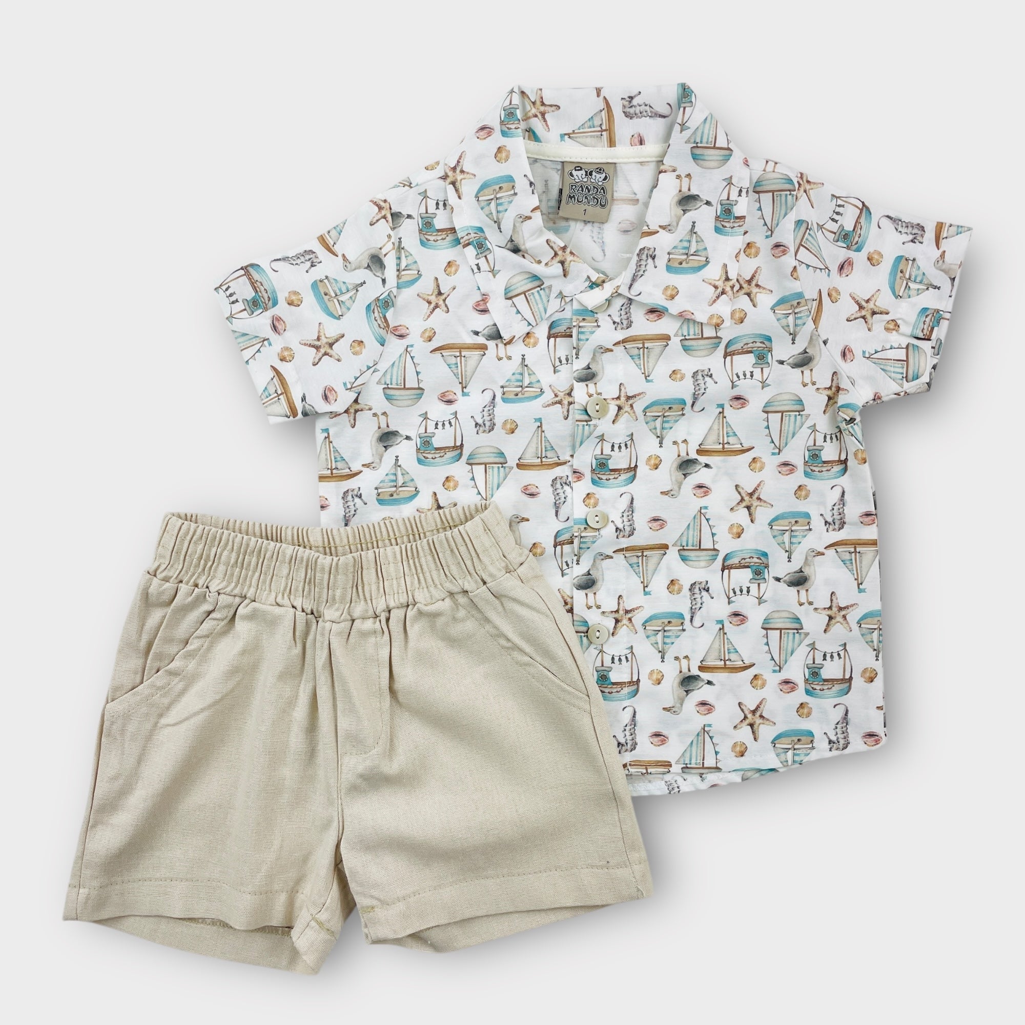 Conjunto Randa Mundu Estampado