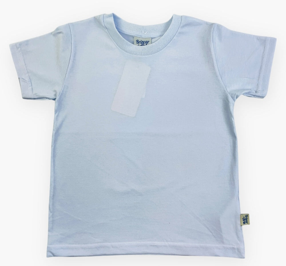 Camiseta Brincar é Arte Meia Malha Básico