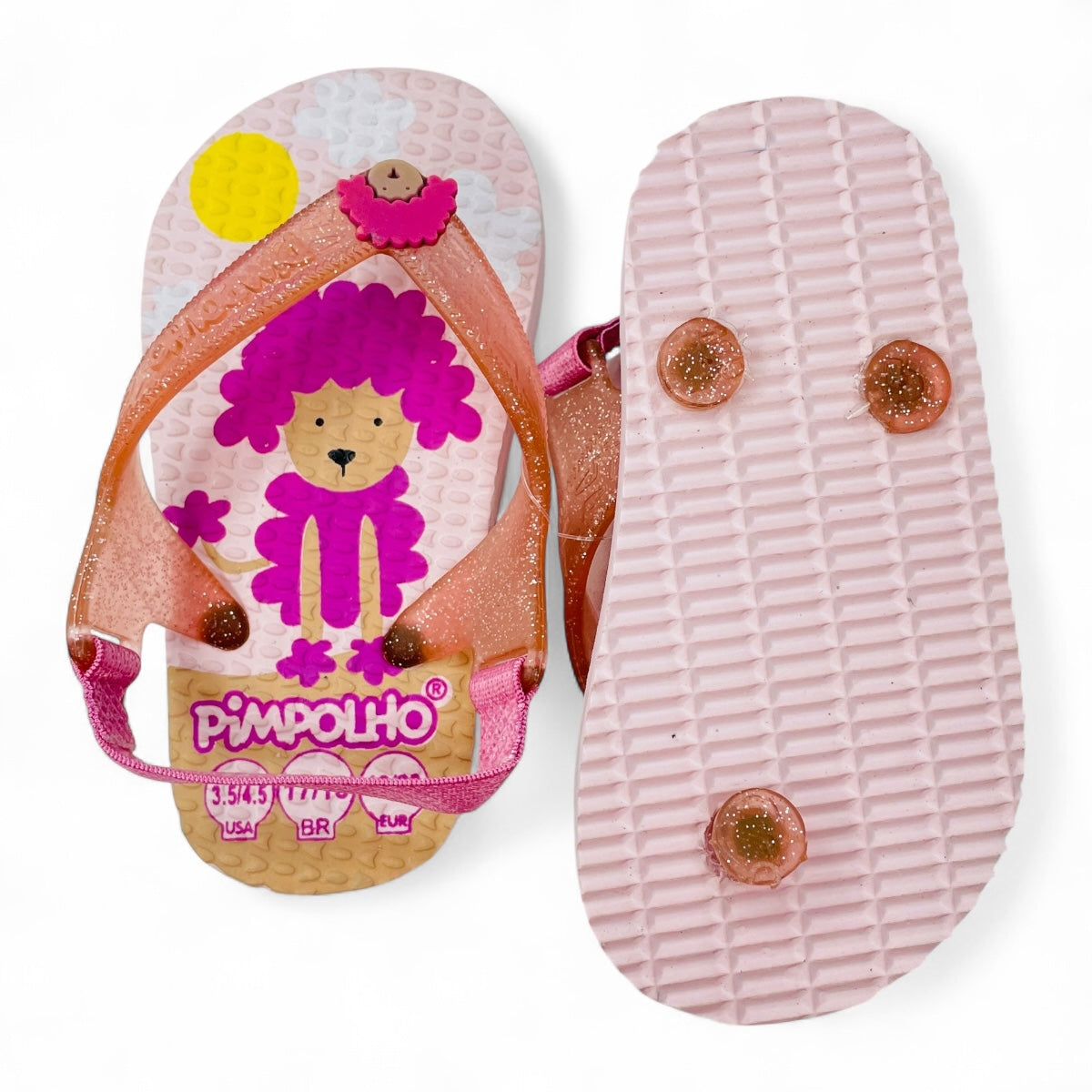 Sandália Pimpolho Baby Menina Praiana Poodle