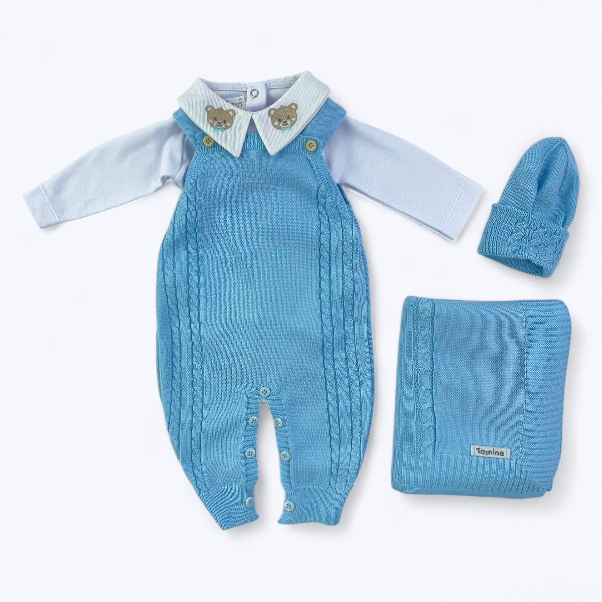 Saída Maternidade Tamine Baby João Paulo 4 Peças