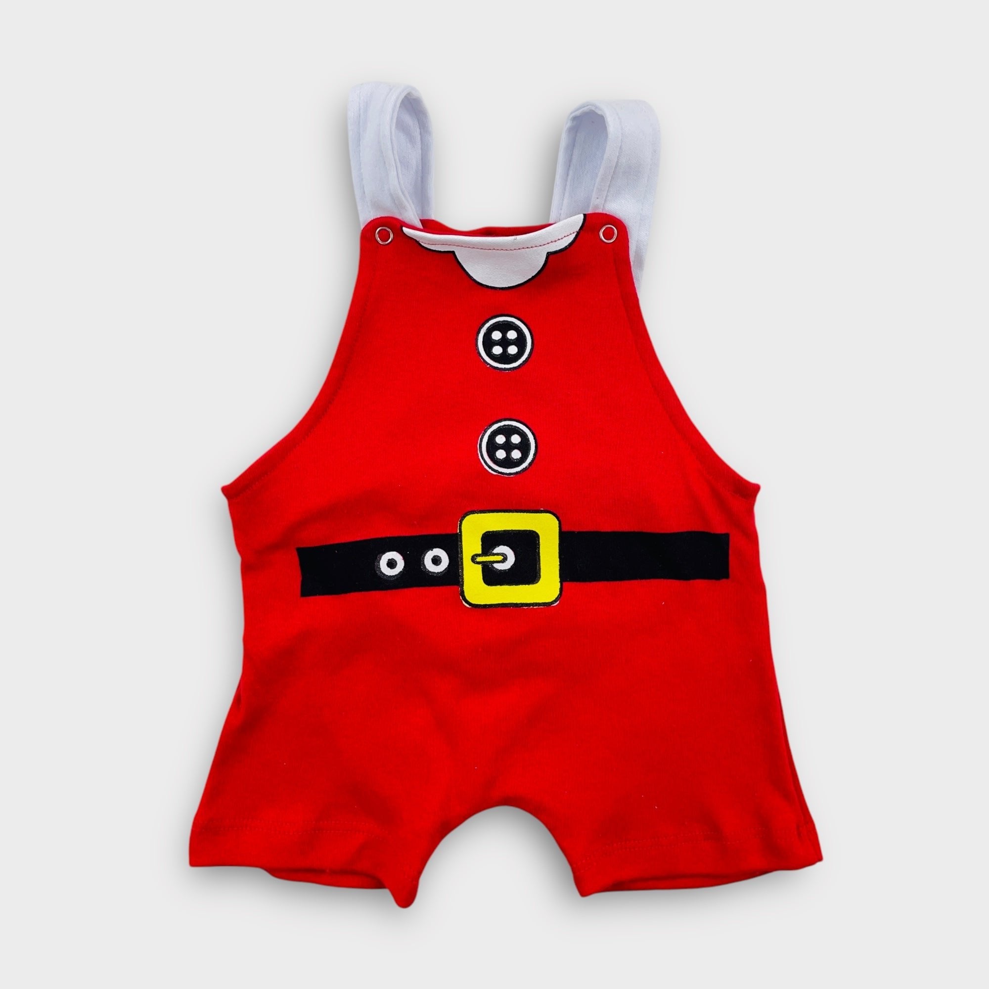 Jardineira Felix Baby Papai Noel