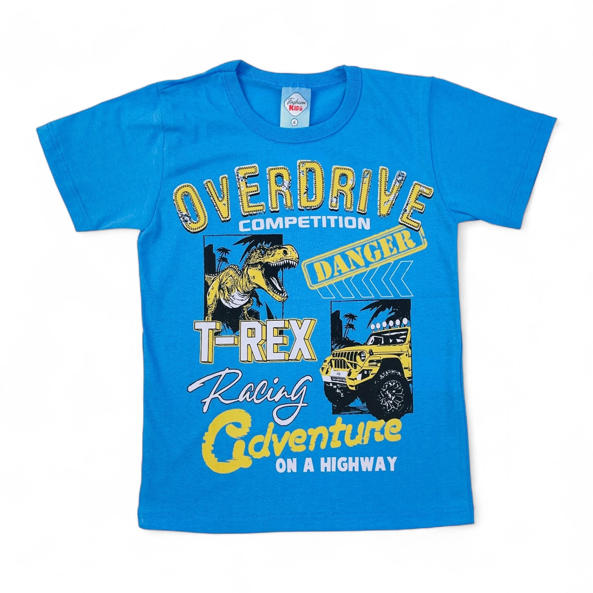 Camiseta Fashion Kids Infantil Masculina Em Malha