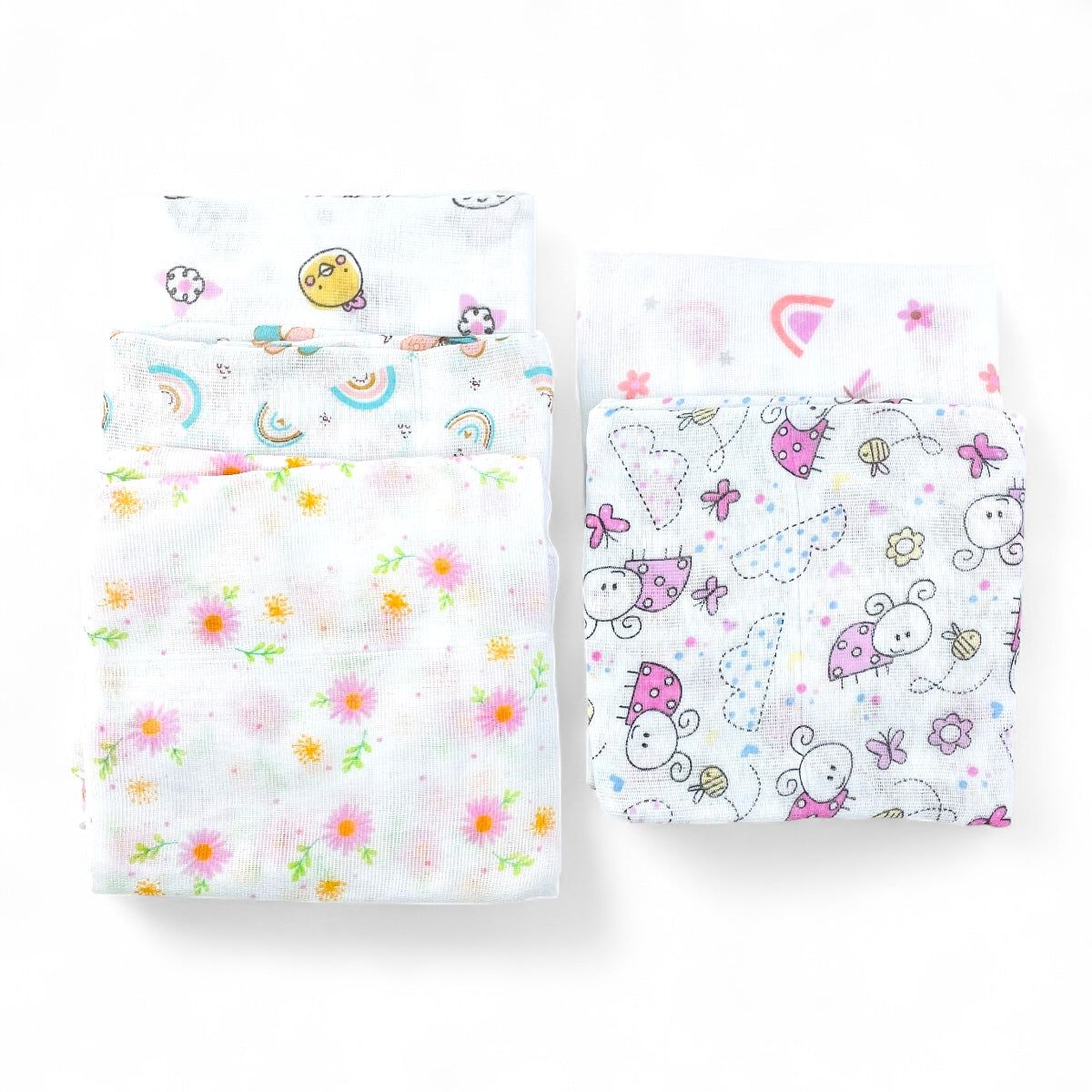 Fralda Luxo Mry Estampada Com Bainha 5 Peças