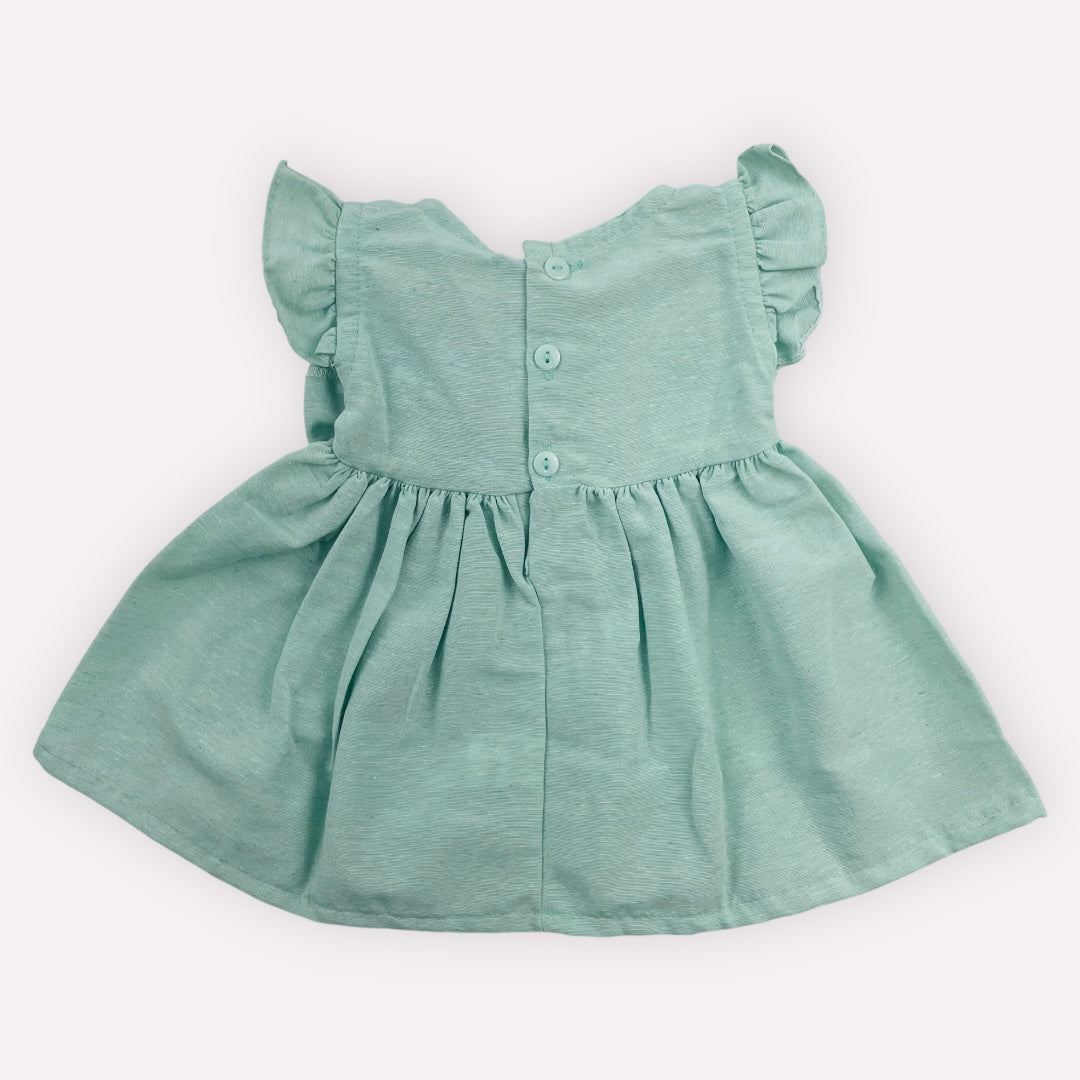 VESTIDO BROKINHA LACO BORDADO