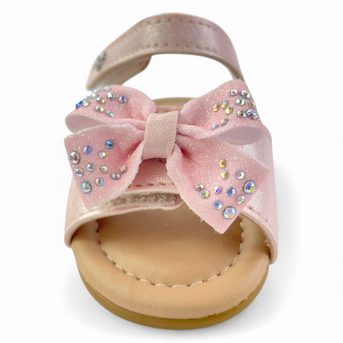 Sandália de Bebê Pampili Nana com Laço e Strass