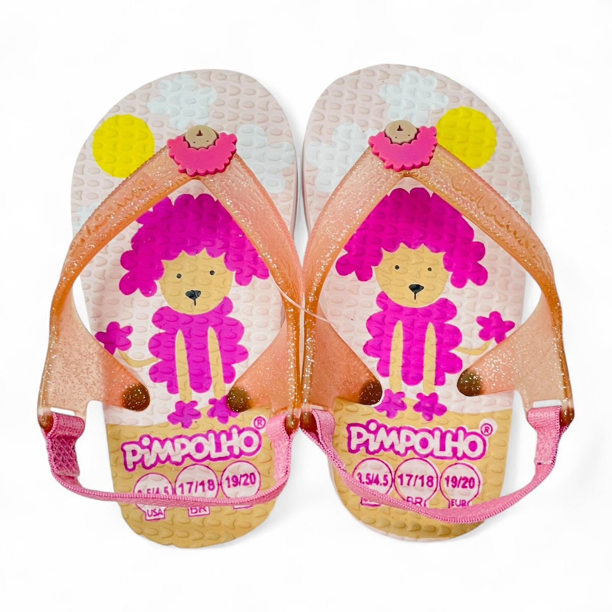 Sandália Pimpolho Baby Menina Praiana Poodle
