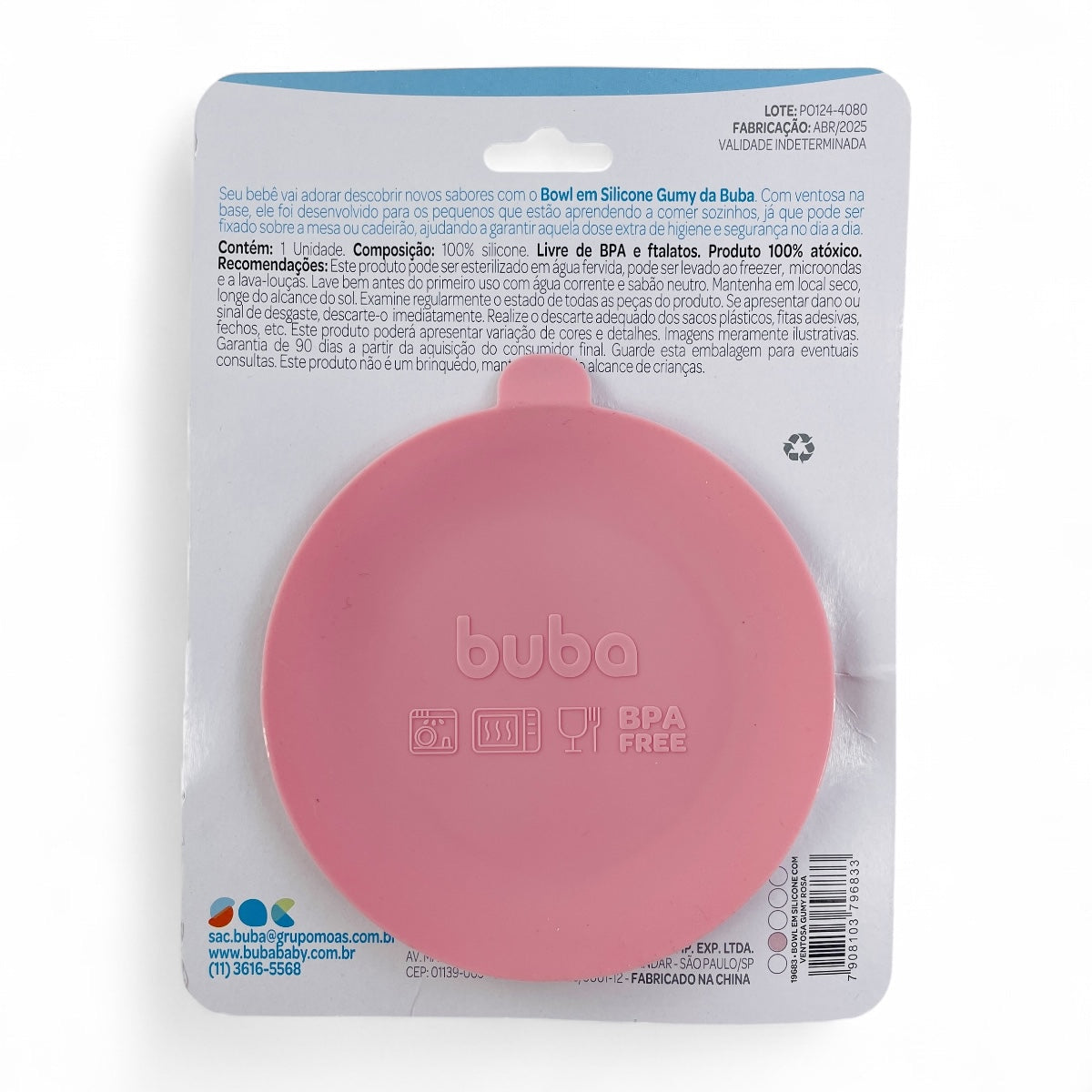 Bowl Gumy Buba Em Silicone Com Ventosa G