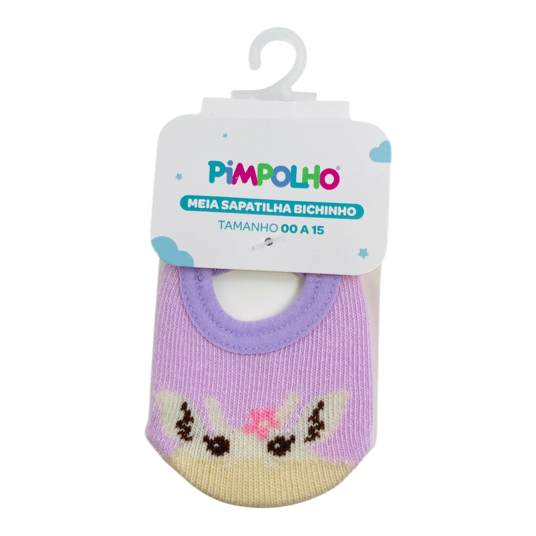 Meia Feminina Pimpolho Sapatilha Bichinho
