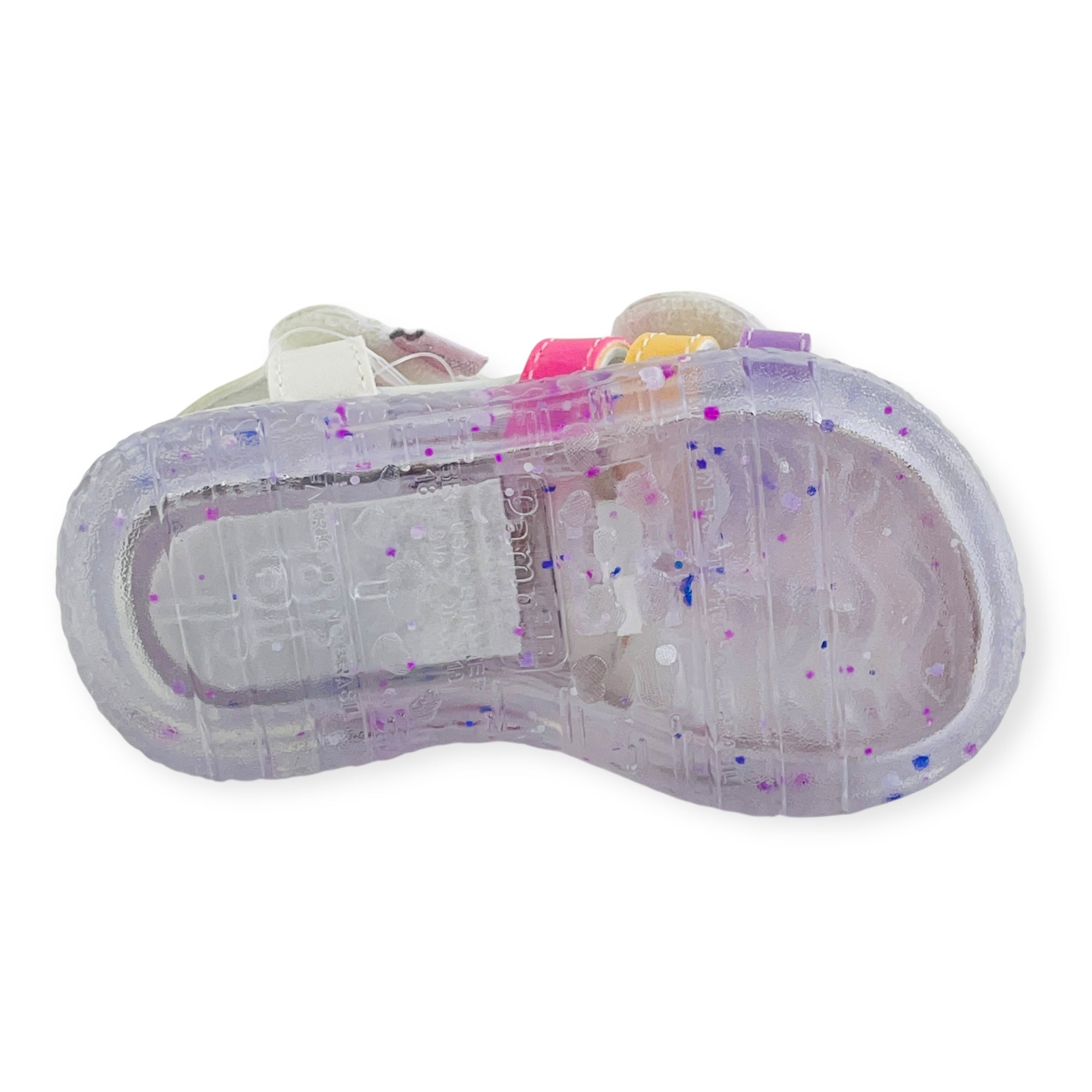 Sandália Pampili Mini Led Coração Listras