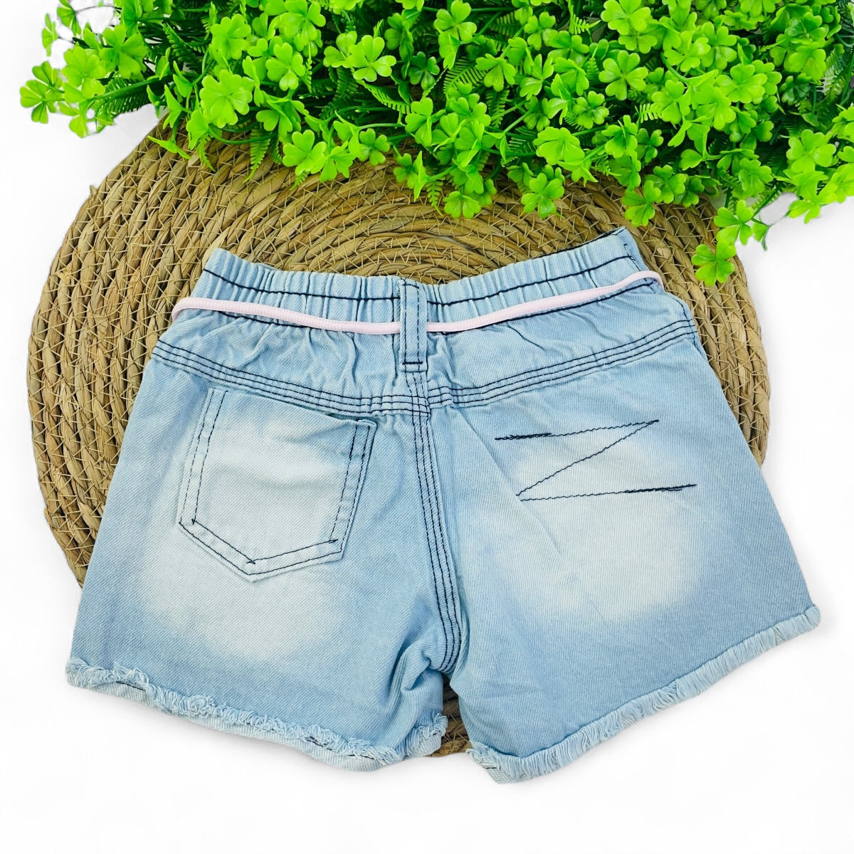 Short Jeans Bebela Kids Borboleta