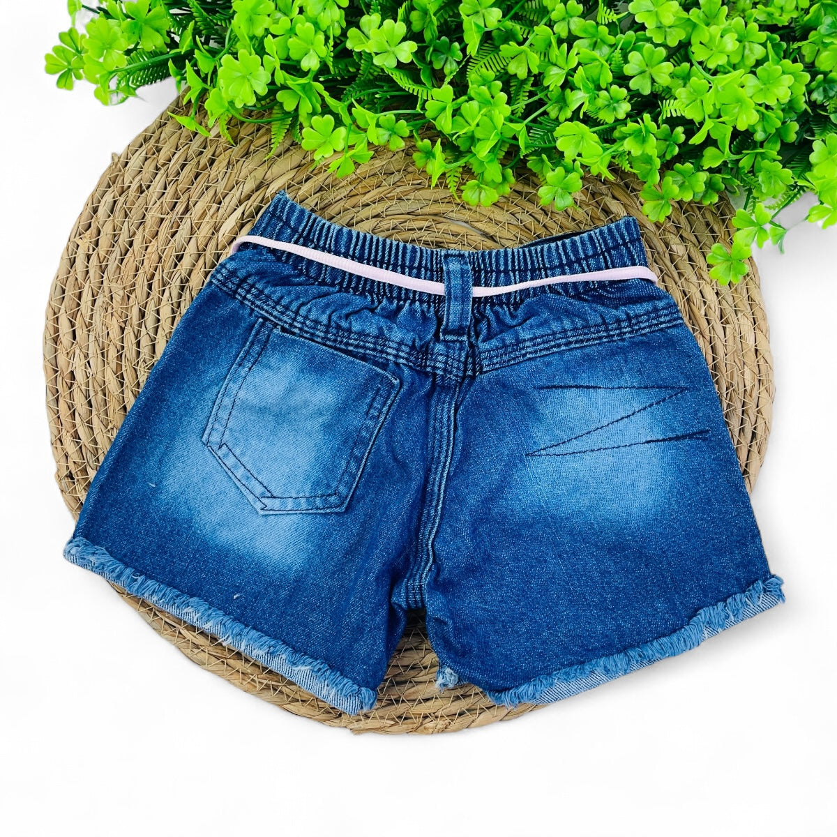 Short Jeans Bebela Kids Borboleta