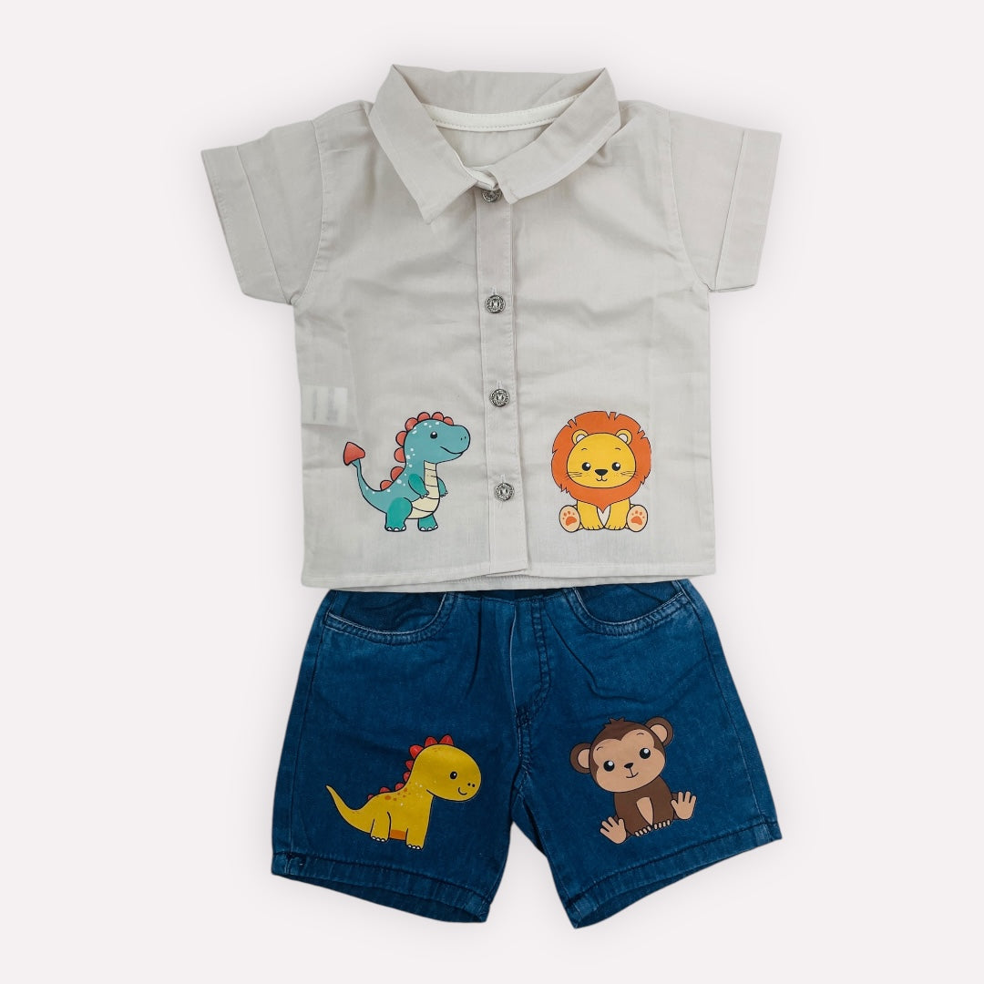 Conjunto Masculino Brokinha Leão Zoo