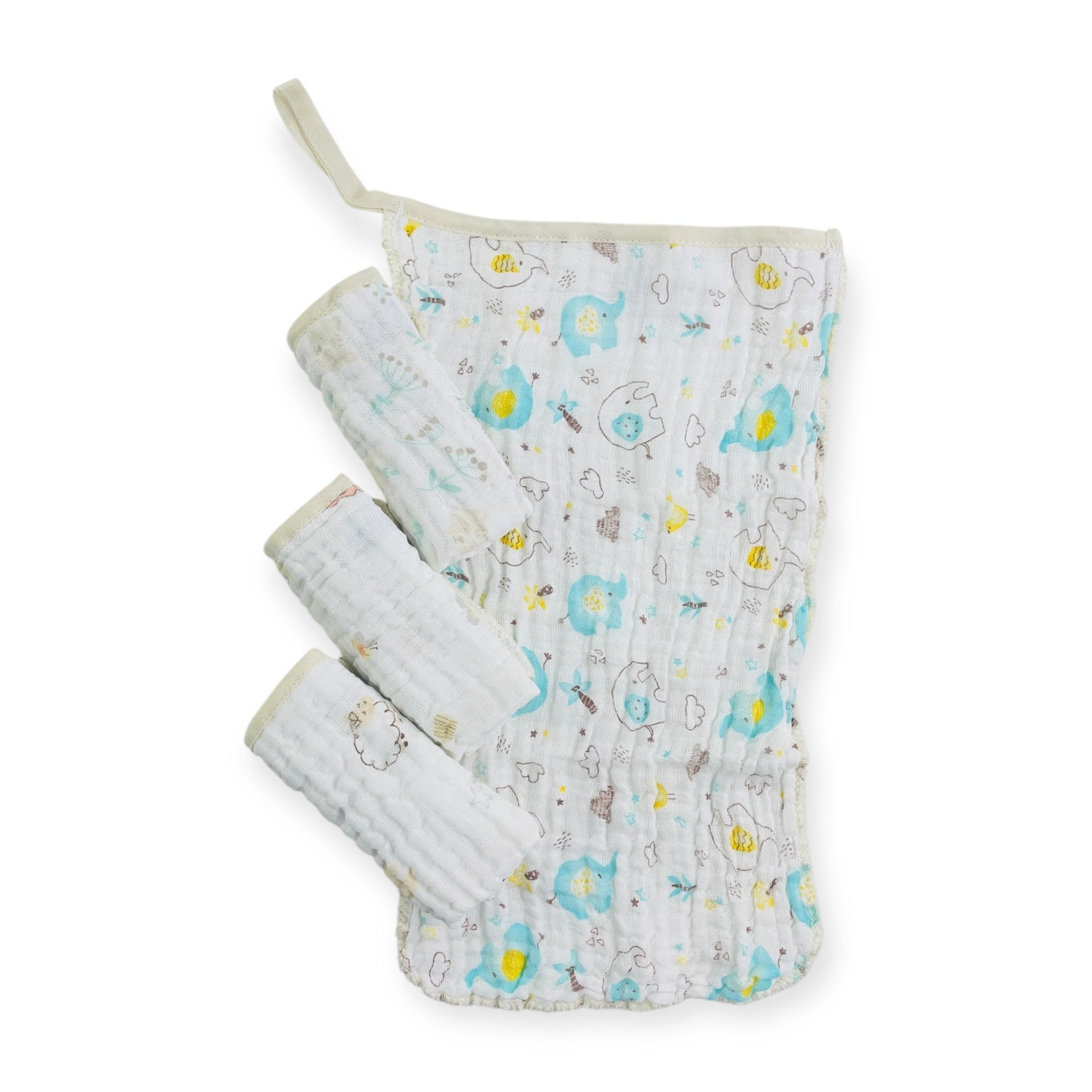 Pano De Boca Caricia Baby Soft Com 4 Unidades