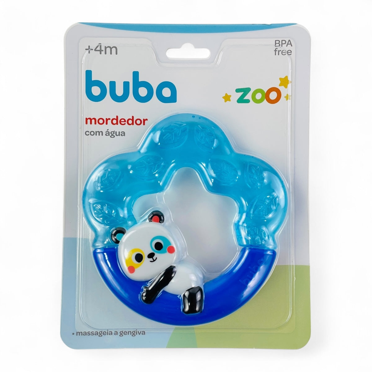 Mordedor com Água Buba Linha Zoo Personagens Alívio Gengiva 4 Meses+
