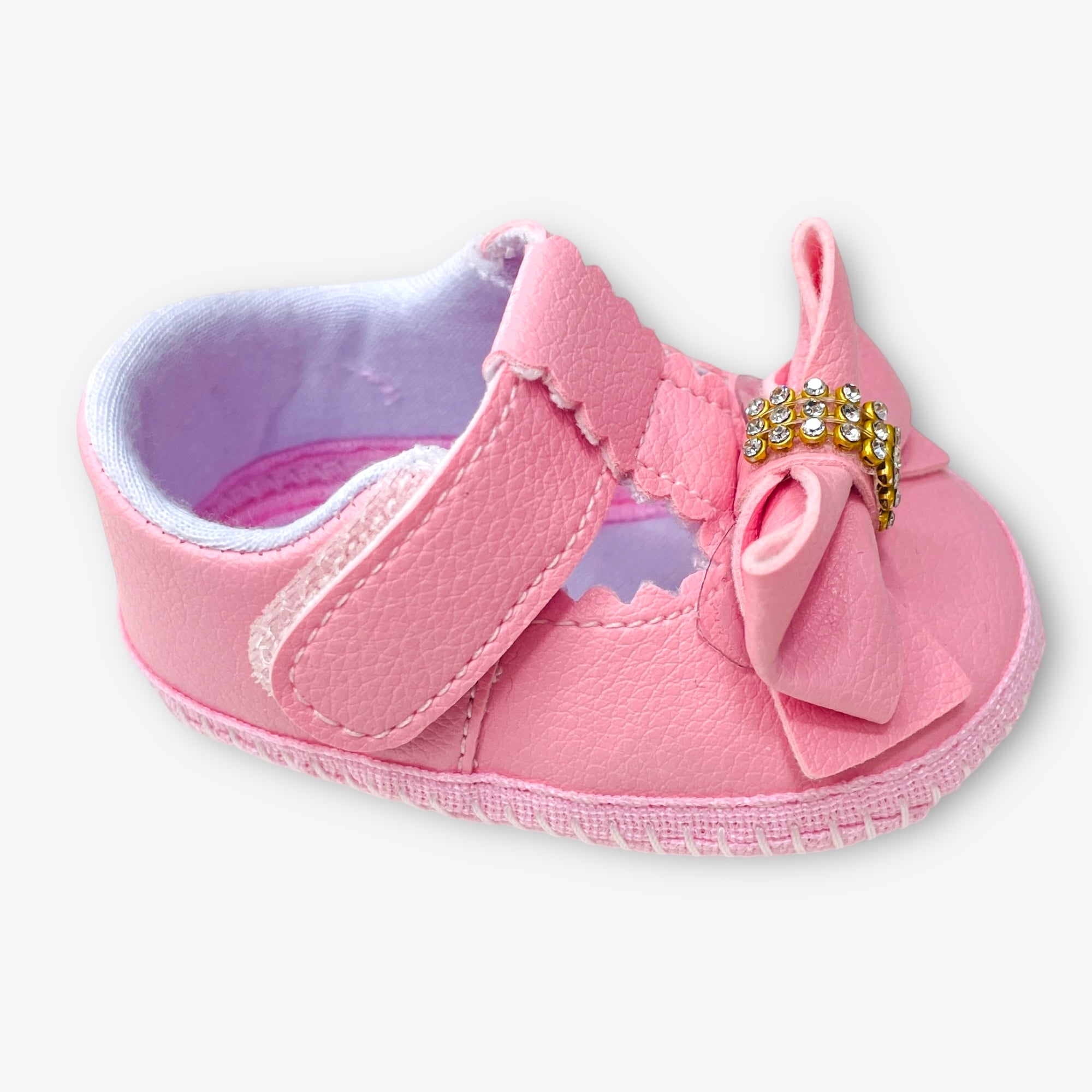 Sapatilha Bebê Keto Baby Laço Duplo Strass