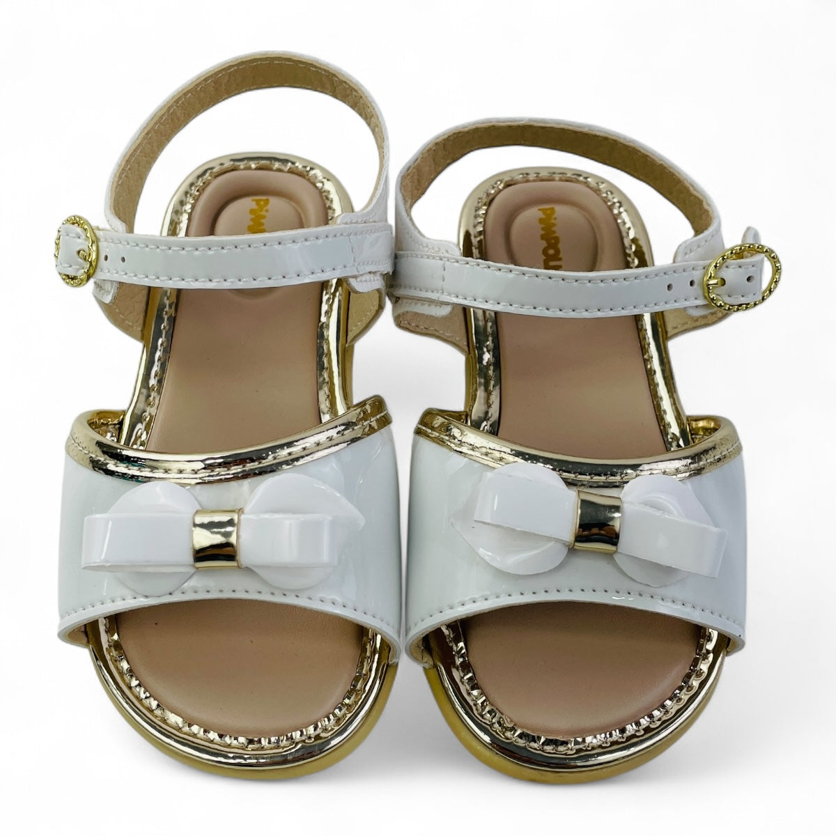 Sandália Pimpolho Batizado Menina Lacinho Gravata