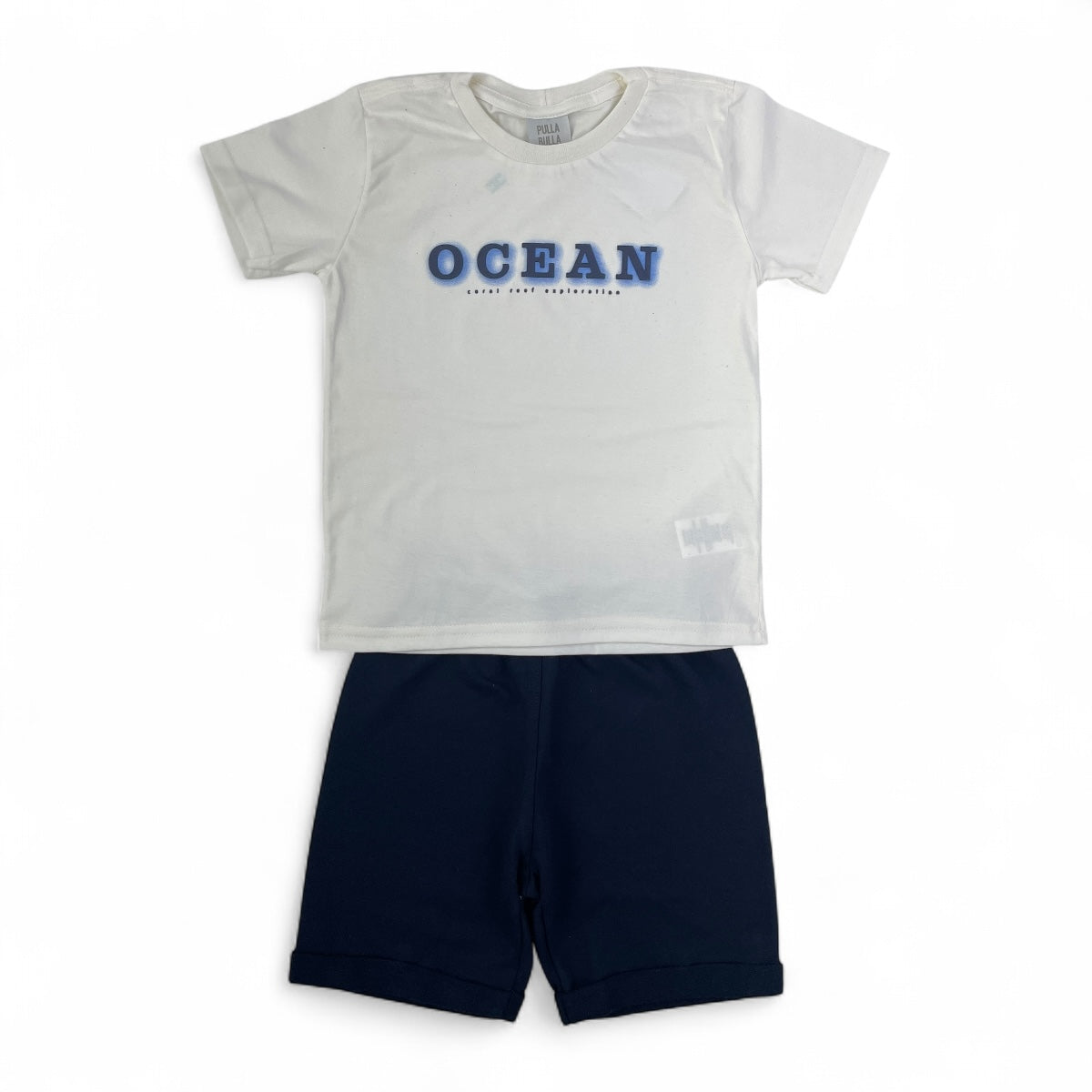 Conjunto Pulla Bulla Menino Ocean Coral