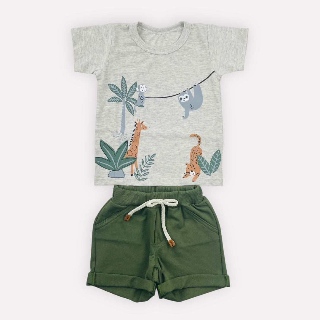 Conjunto Brokinha Safari