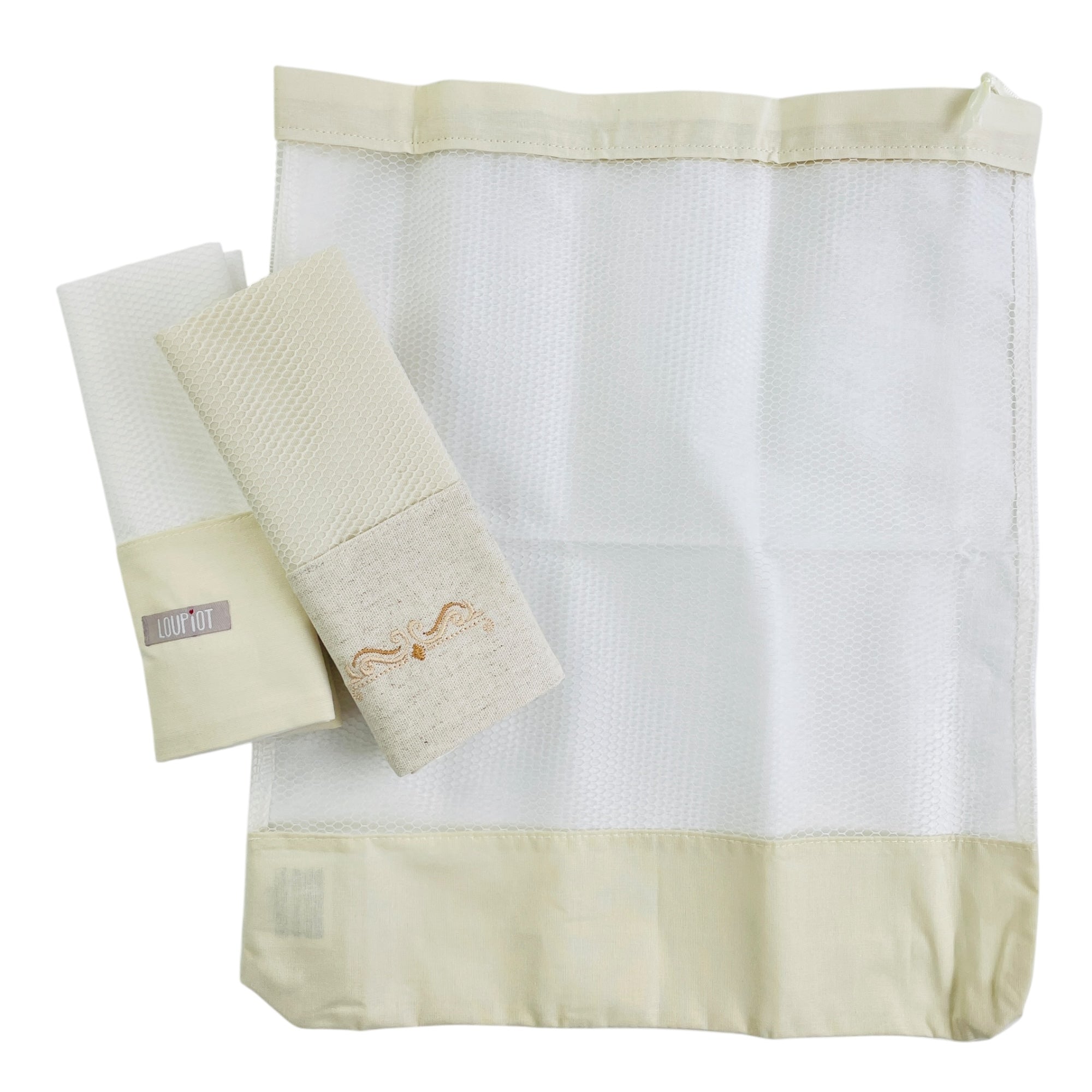 Kit Saquinho Loupiot Nature Maternidade 3 Peças
