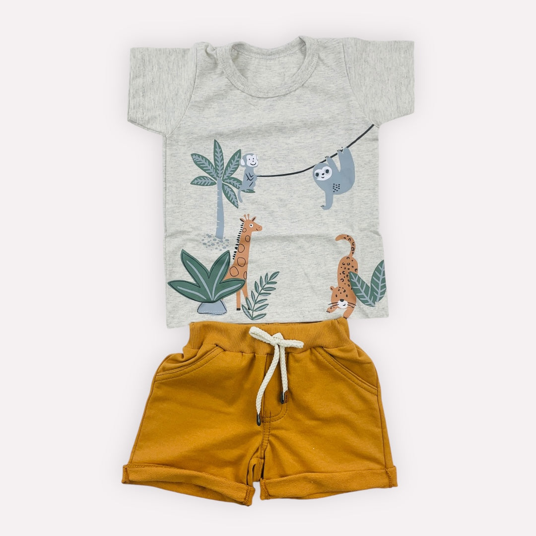 Conjunto Brokinha Safari
