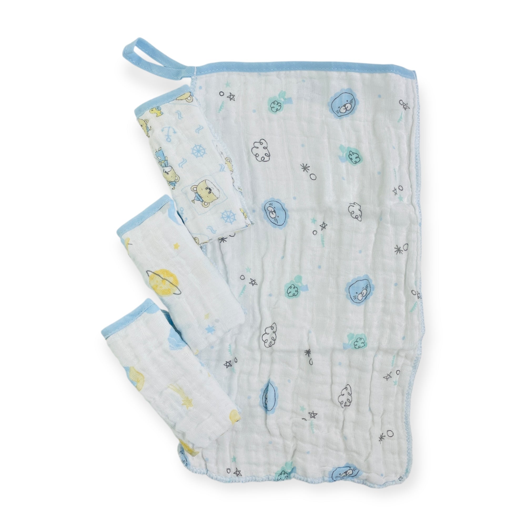 Pano De Boca Caricia Baby Soft Com 4 Unidades