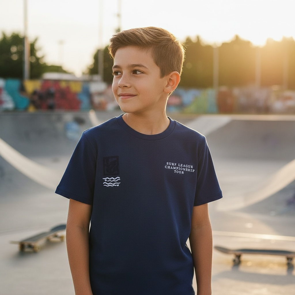 Camiseta Infantil Masculina Surf Lea Champion Brincar e Arte