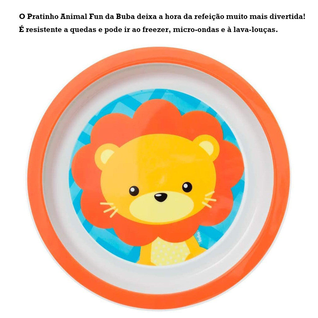 Pratinho Raso Bebê Buba Microondas 6M