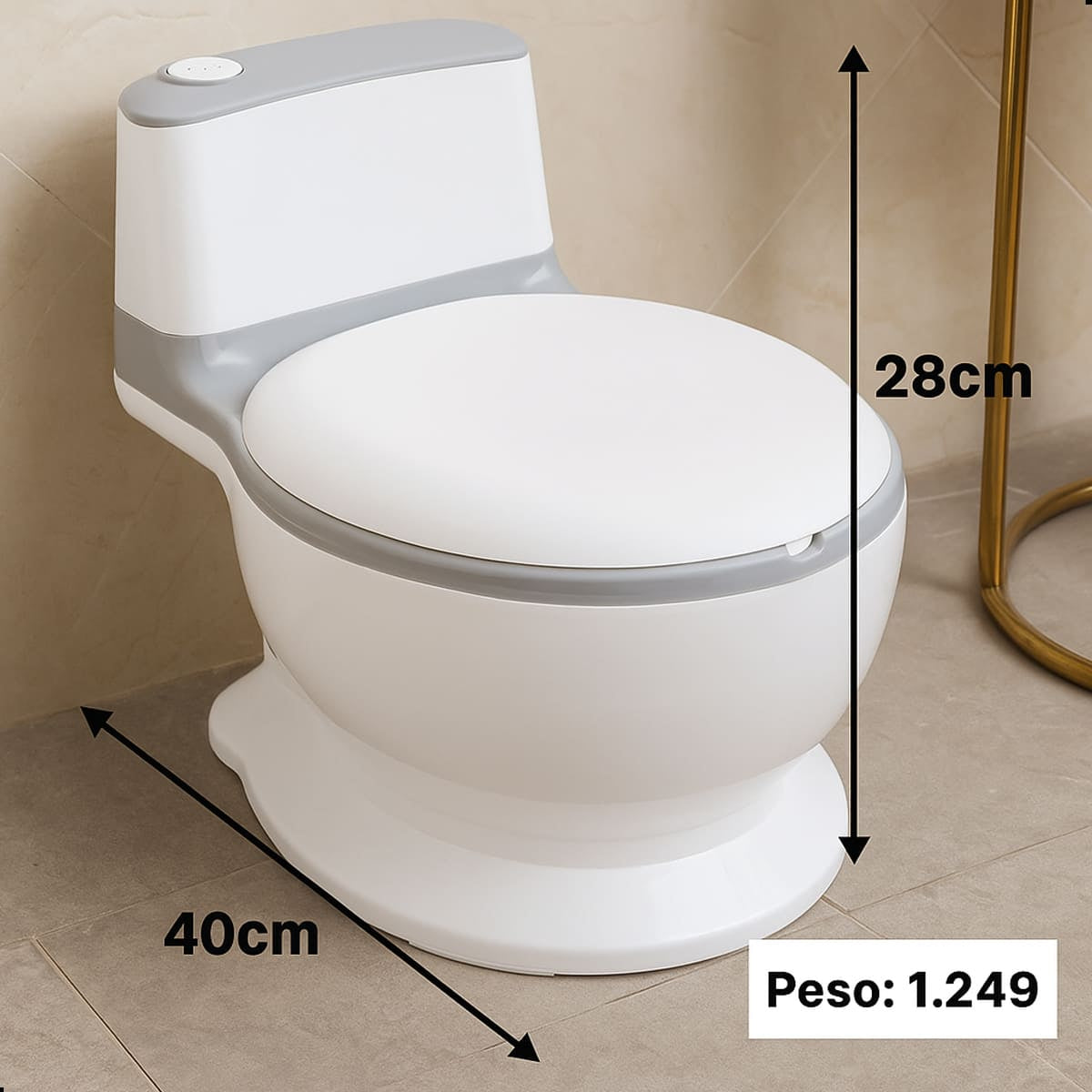 Privadinha Vaso Sanitário Infantil Com Som Pimpolho