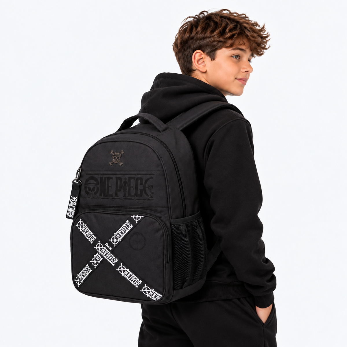 Kit Mochila de Costas Clio One Piece 18 Oficial com Estojo