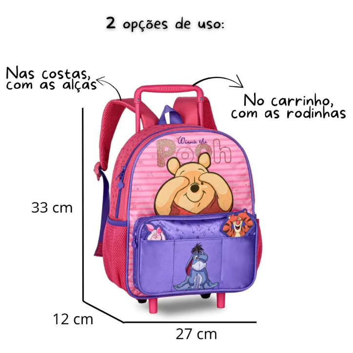 Mochila De Carrinho Disney Clio Infantil