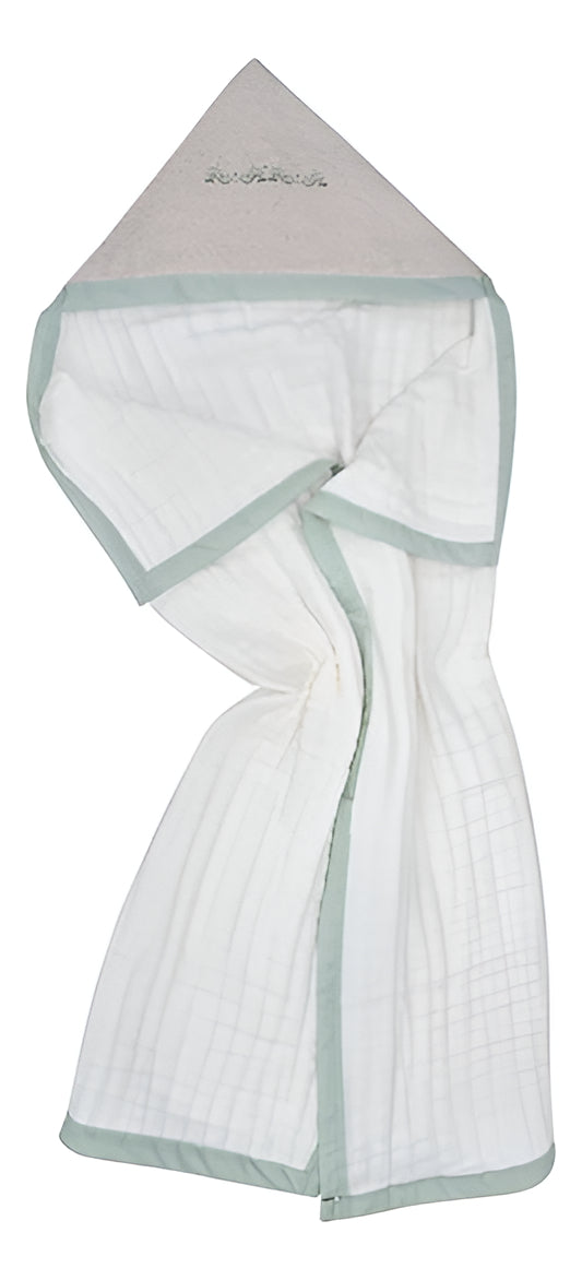 Toalhão Baby Loupiot Nature Bordado Capuz Toalha