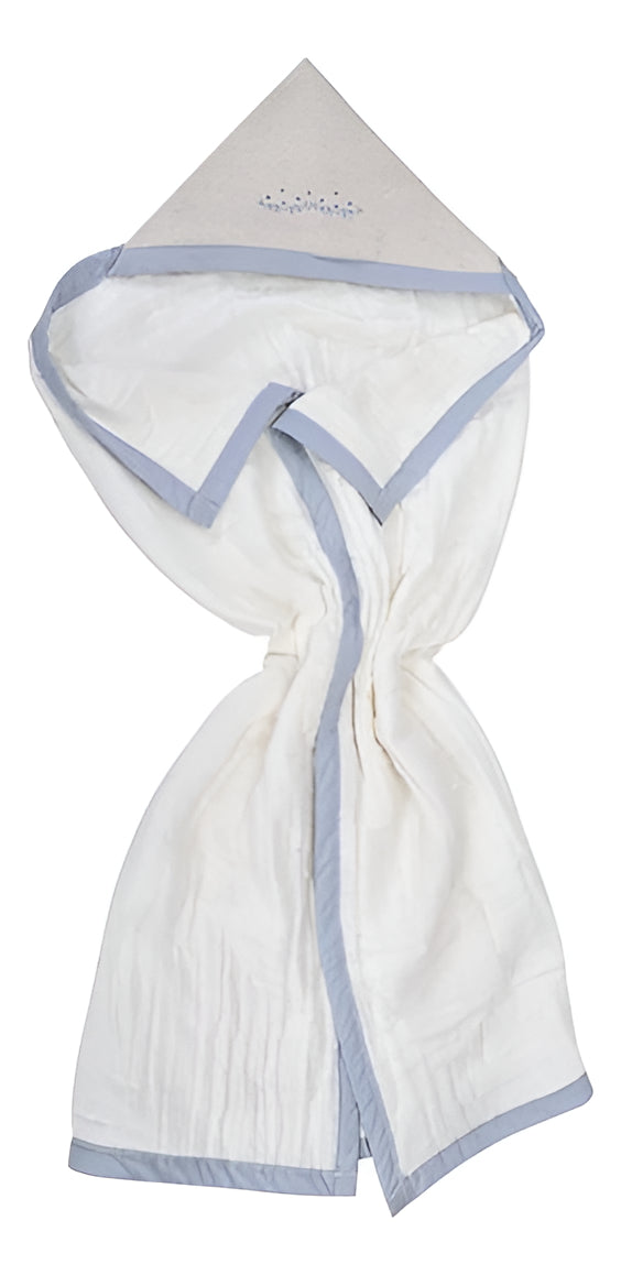 Toalhão Baby Loupiot Nature Bordado Capuz Toalha