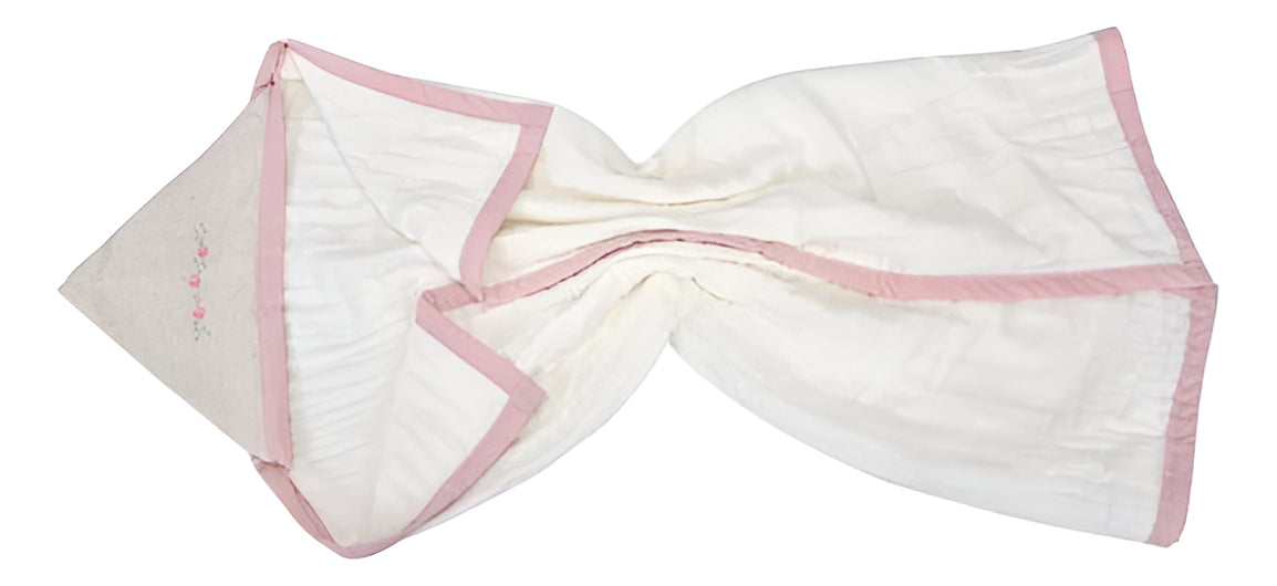 Toalhão Baby Loupiot Nature Bordado Capuz Toalha