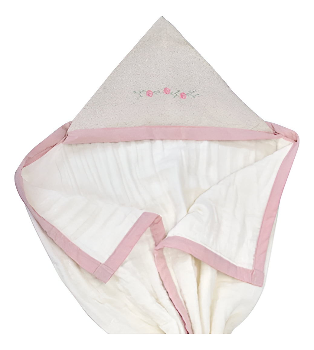 Toalhão Baby Loupiot Nature Bordado Capuz Toalha