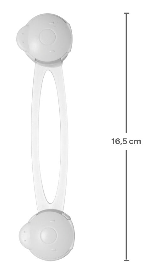 Trava Multiuso Flexível Buba Portas e Gavetas Segurança Infantil 2 Peças