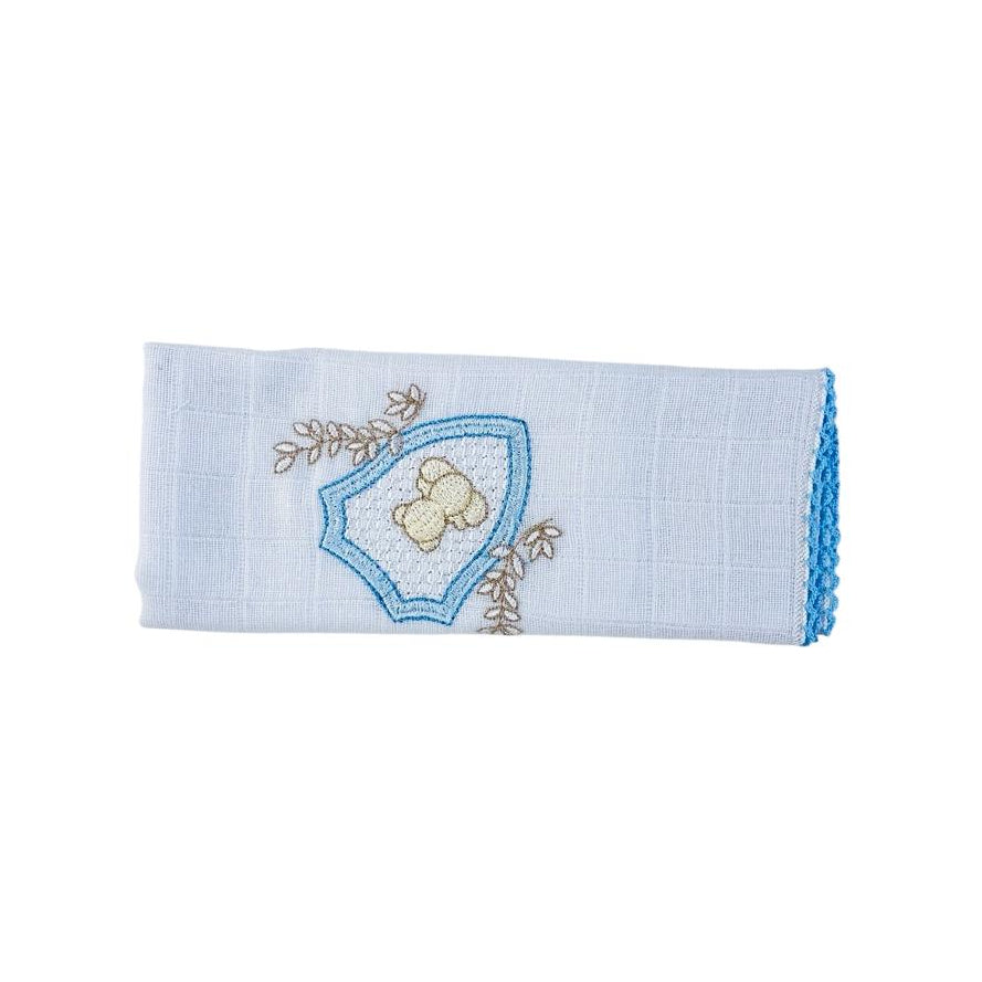 Saída de Maternidade Masculina Pipoquinhas Baby Escudo Cavalo 4 Peças