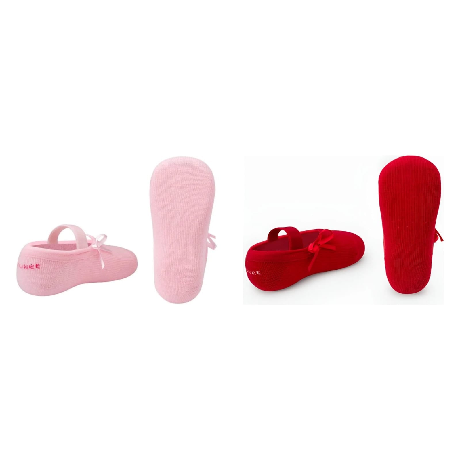 Meia Puket Bebê Com Lacinho Lisa Boneca Sapatilha Festa