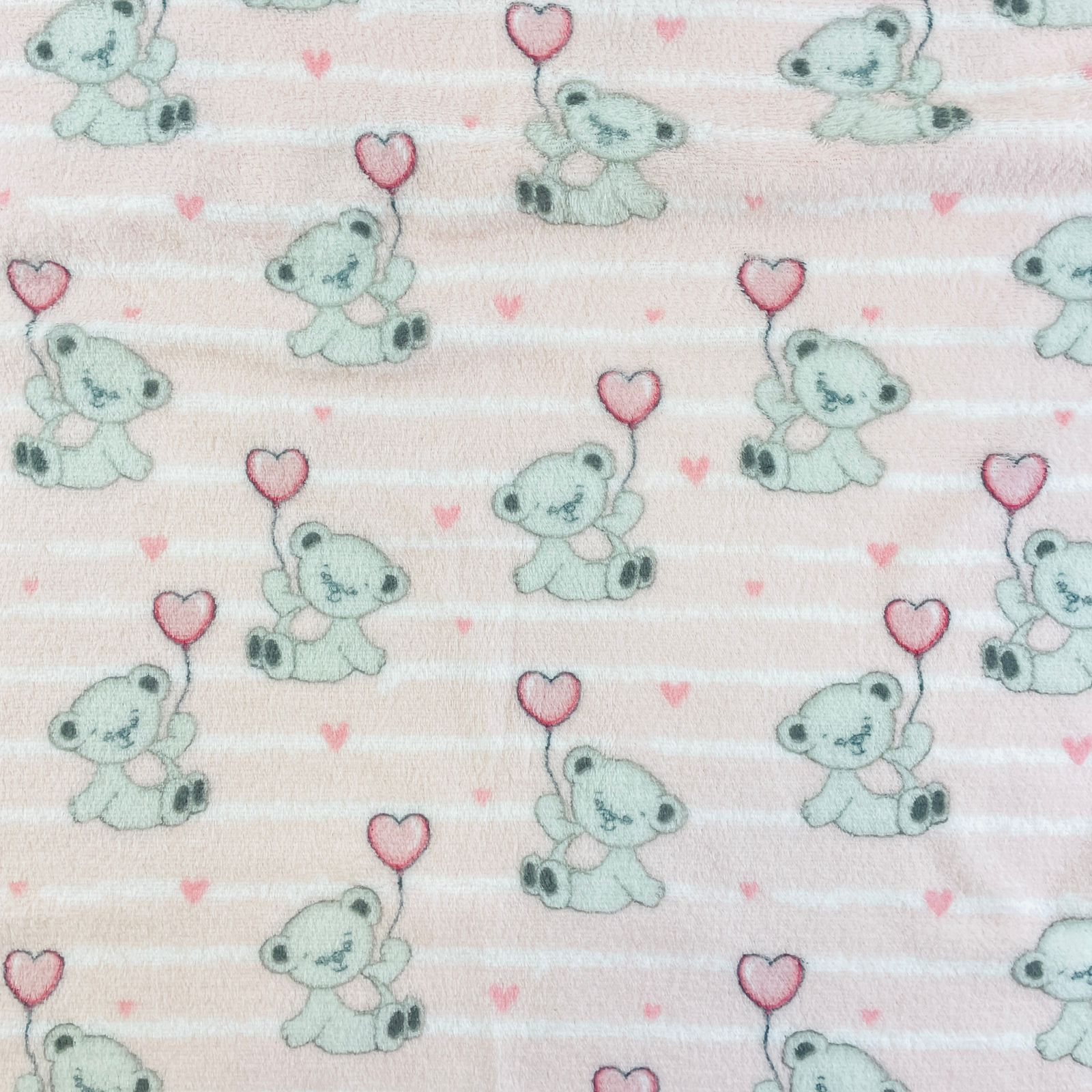 Manta Amiga Cegonha Estampada em Microfibra 100x70cm