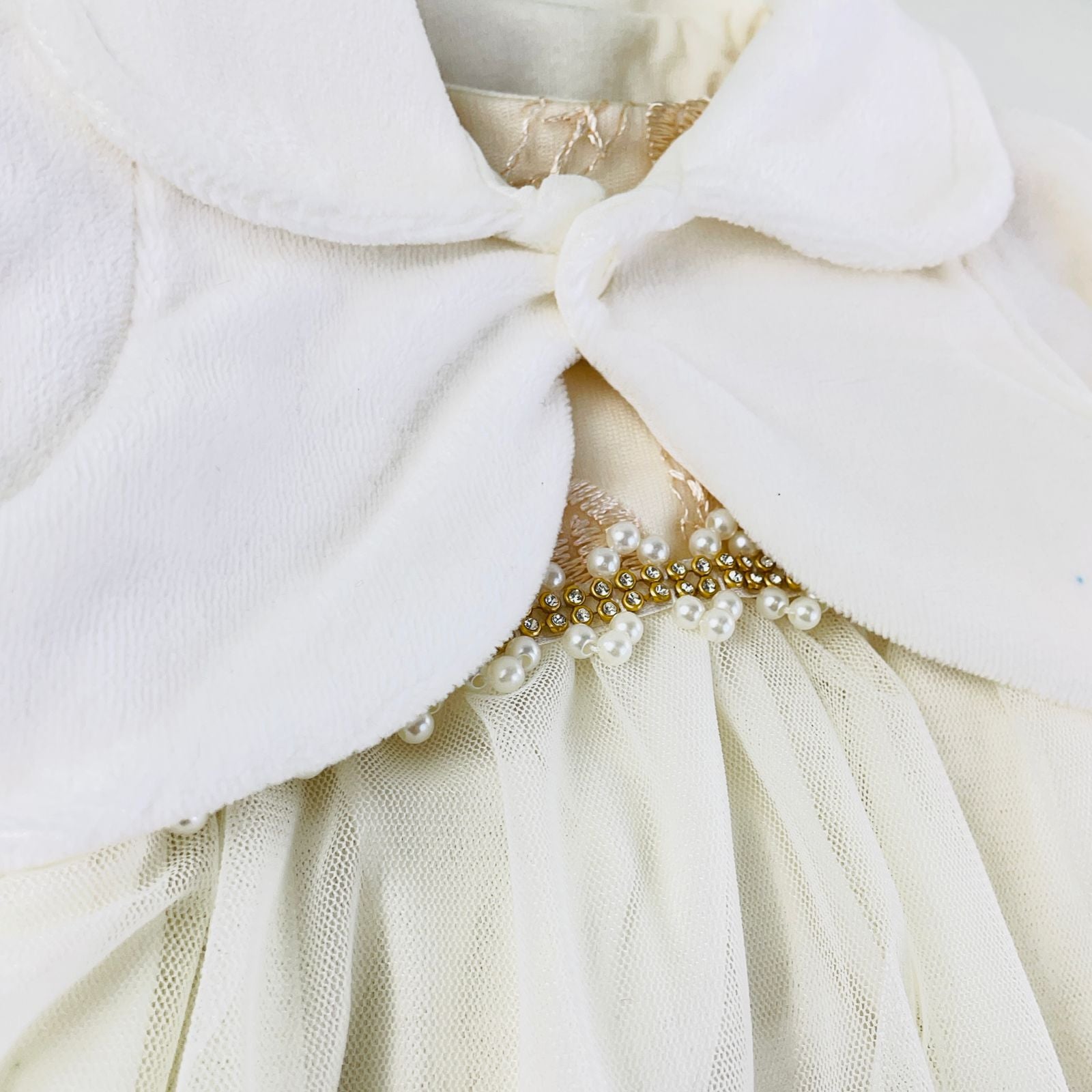 Vestido Infantil de Festa Djiele Renda Glamour com Bolero de Soft