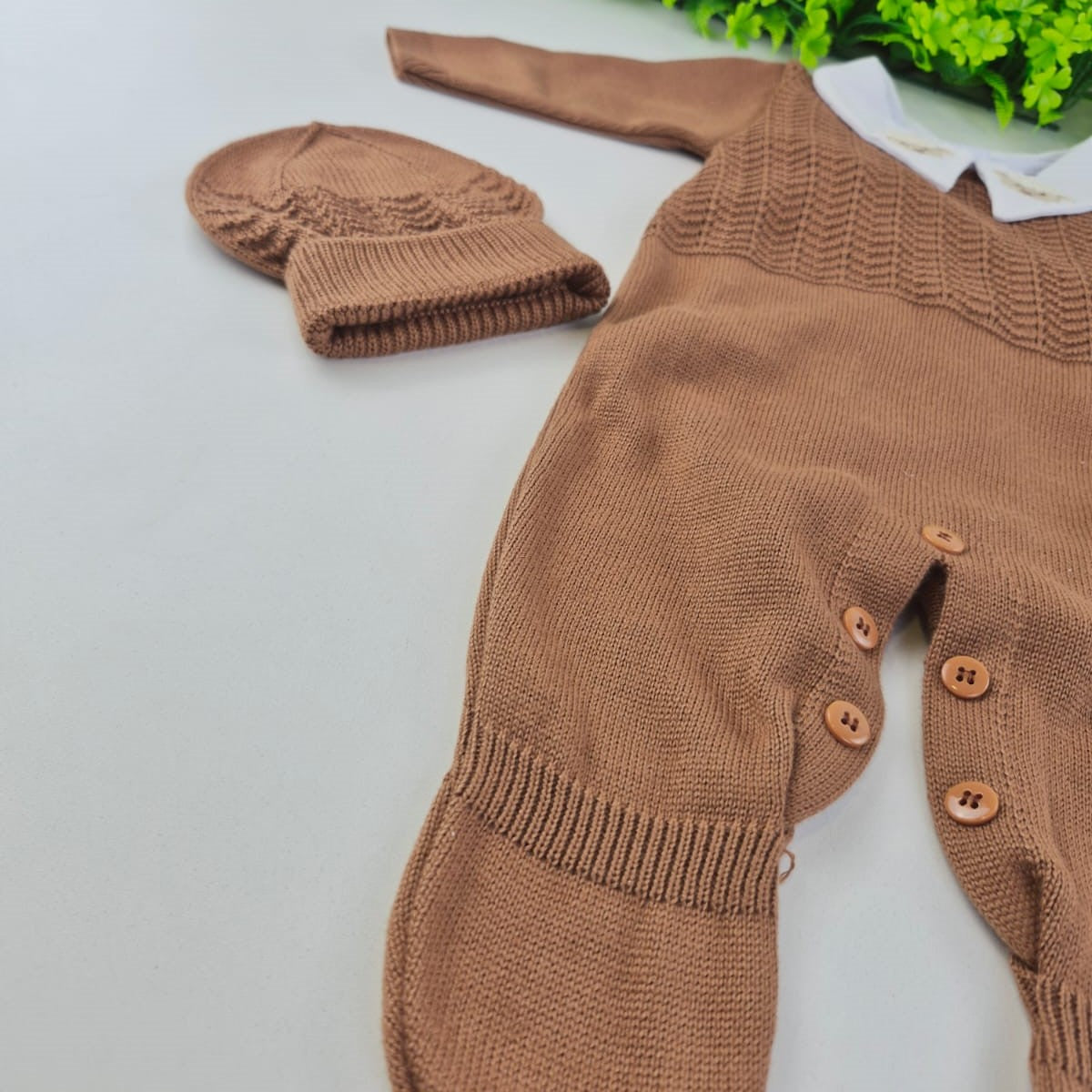 Saída de Maternidade Tamine Baby Benjamin 4 Pçs - Elegância Clássica em Tricot Premium