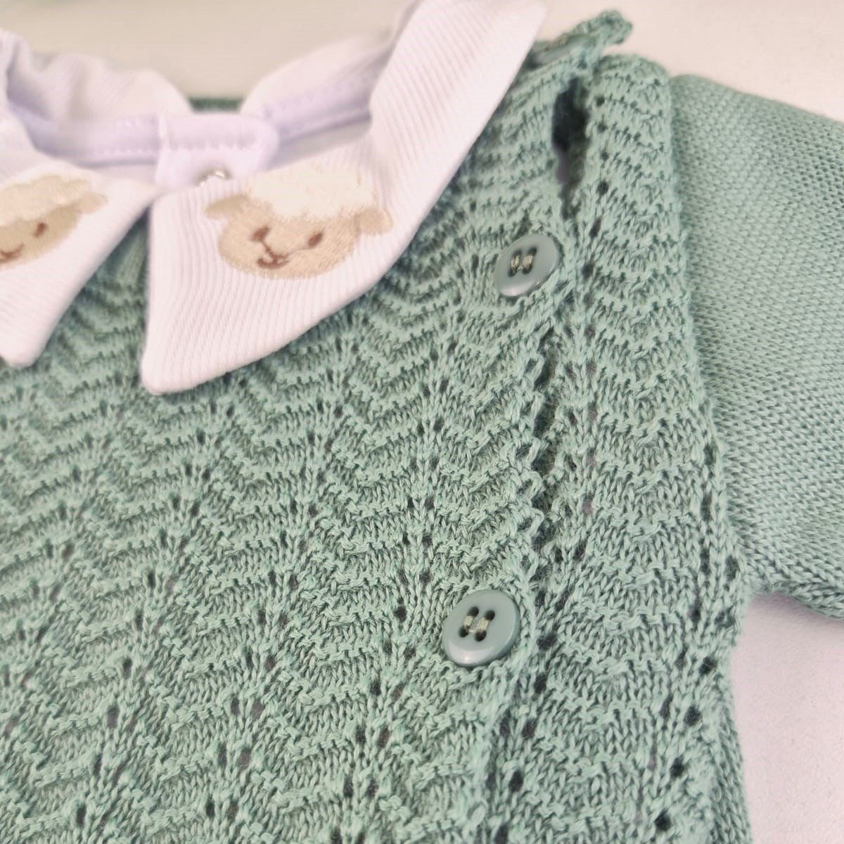 Saída de Maternidade Tamine Baby Benjamin 4 Pçs - Elegância Clássica em Tricot Premium