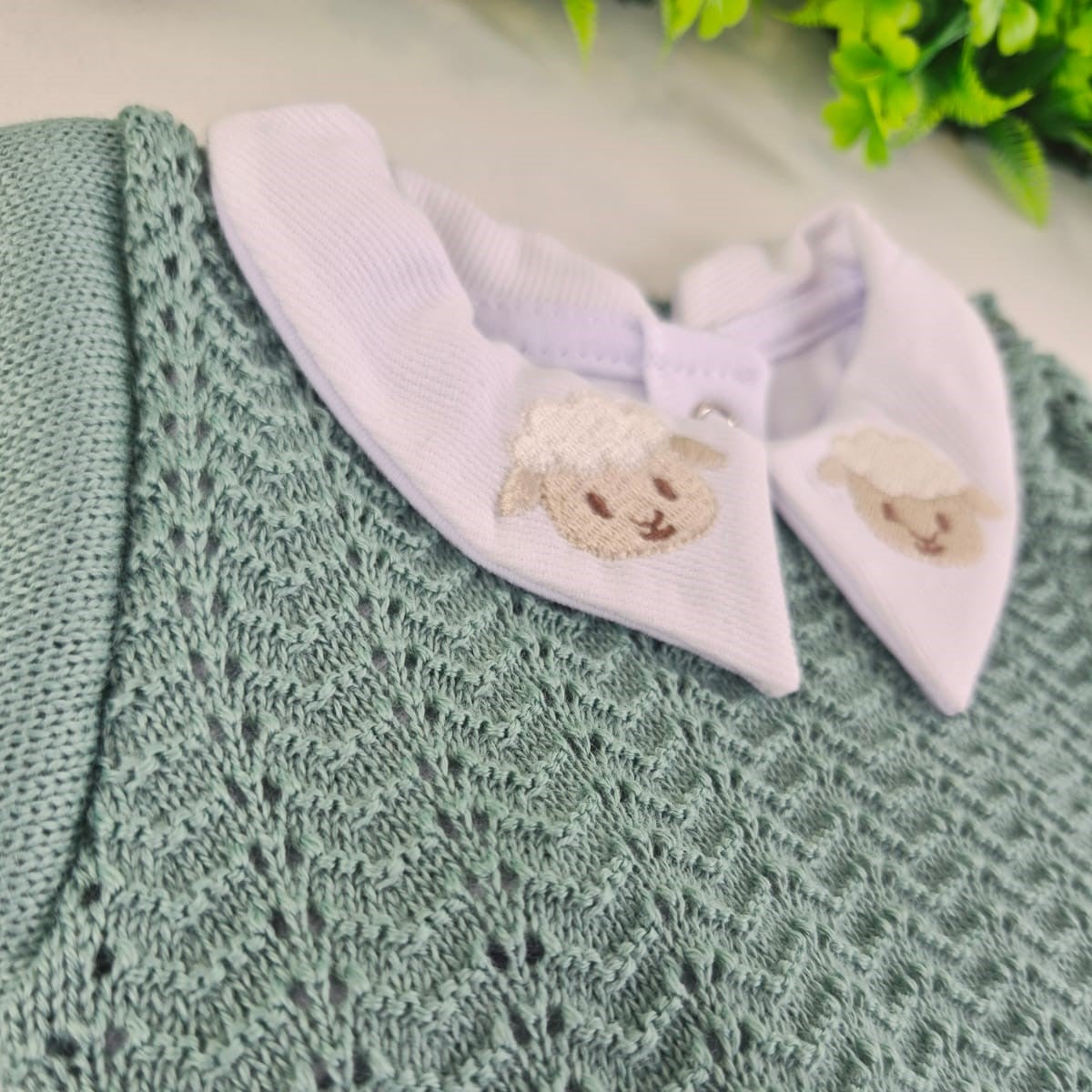 Saída de Maternidade Tamine Baby Benjamin 4 Pçs - Elegância Clássica em Tricot Premium