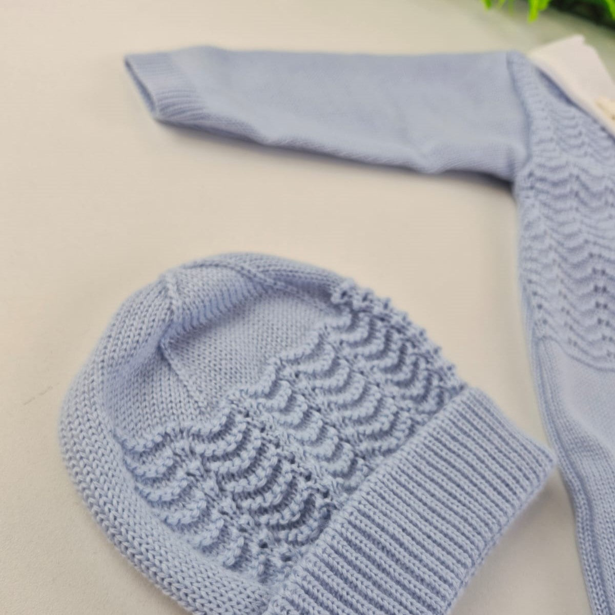 Saída de Maternidade Tamine Baby Benjamin 4 Pçs - Elegância Clássica em Tricot Premium