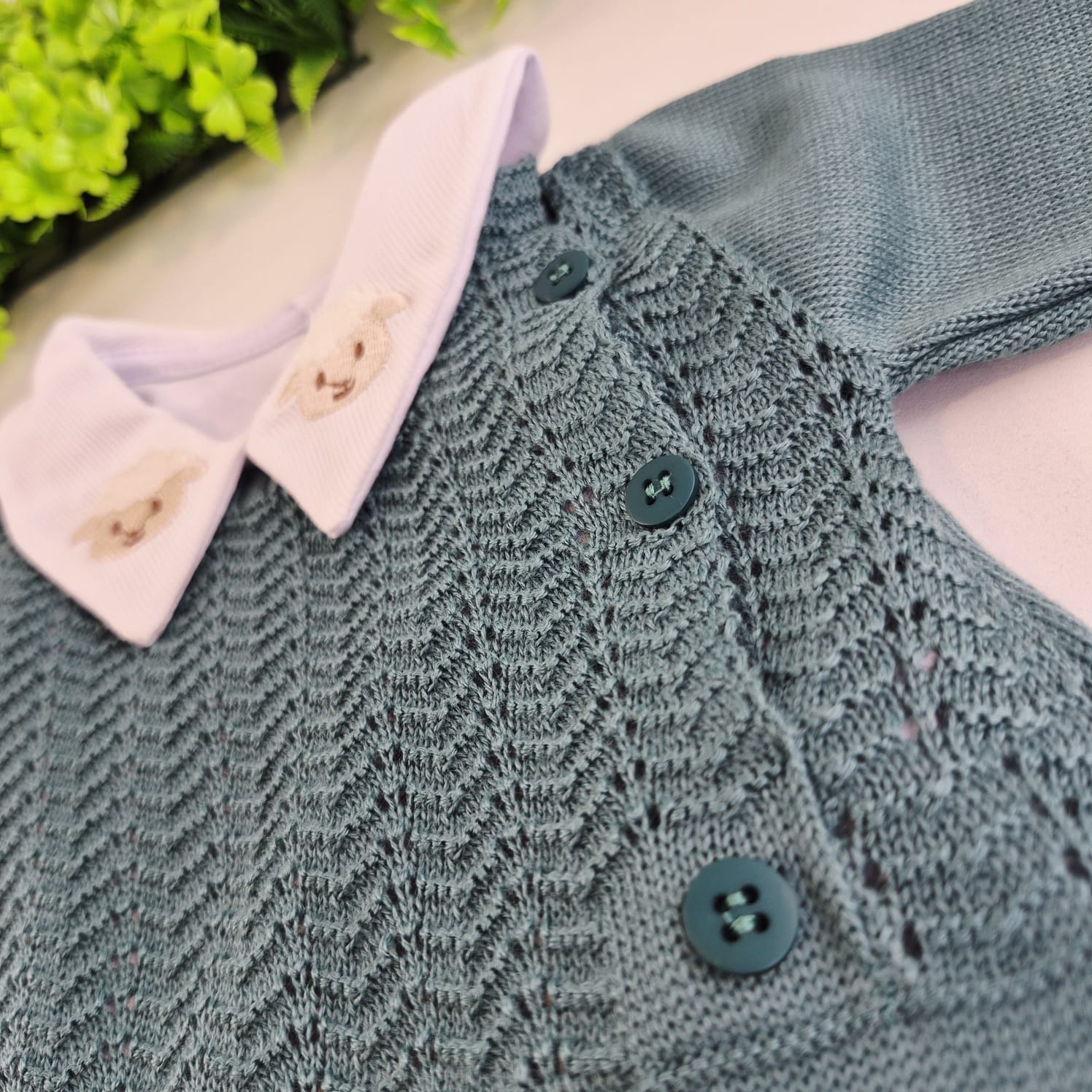 Saída de Maternidade Tamine Baby Benjamin 4 Pçs - Elegância Clássica em Tricot Premium
