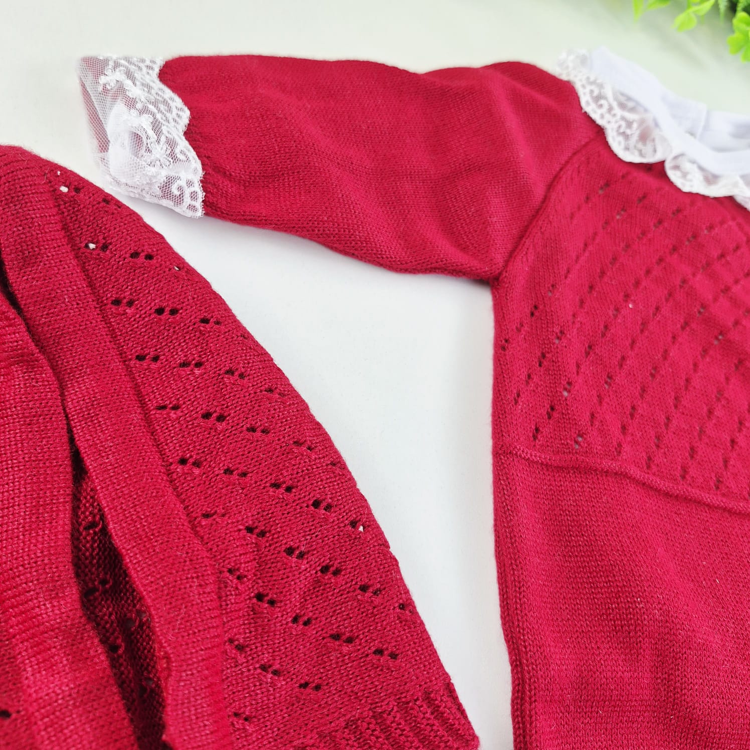 Saída de Maternidade Tamine Baby Alice Maria 4 Pçs - Romantismo e Delicadeza em Tricot de Luxo